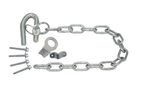 Screw-on Hook Latch 350mm Chain SCLK350