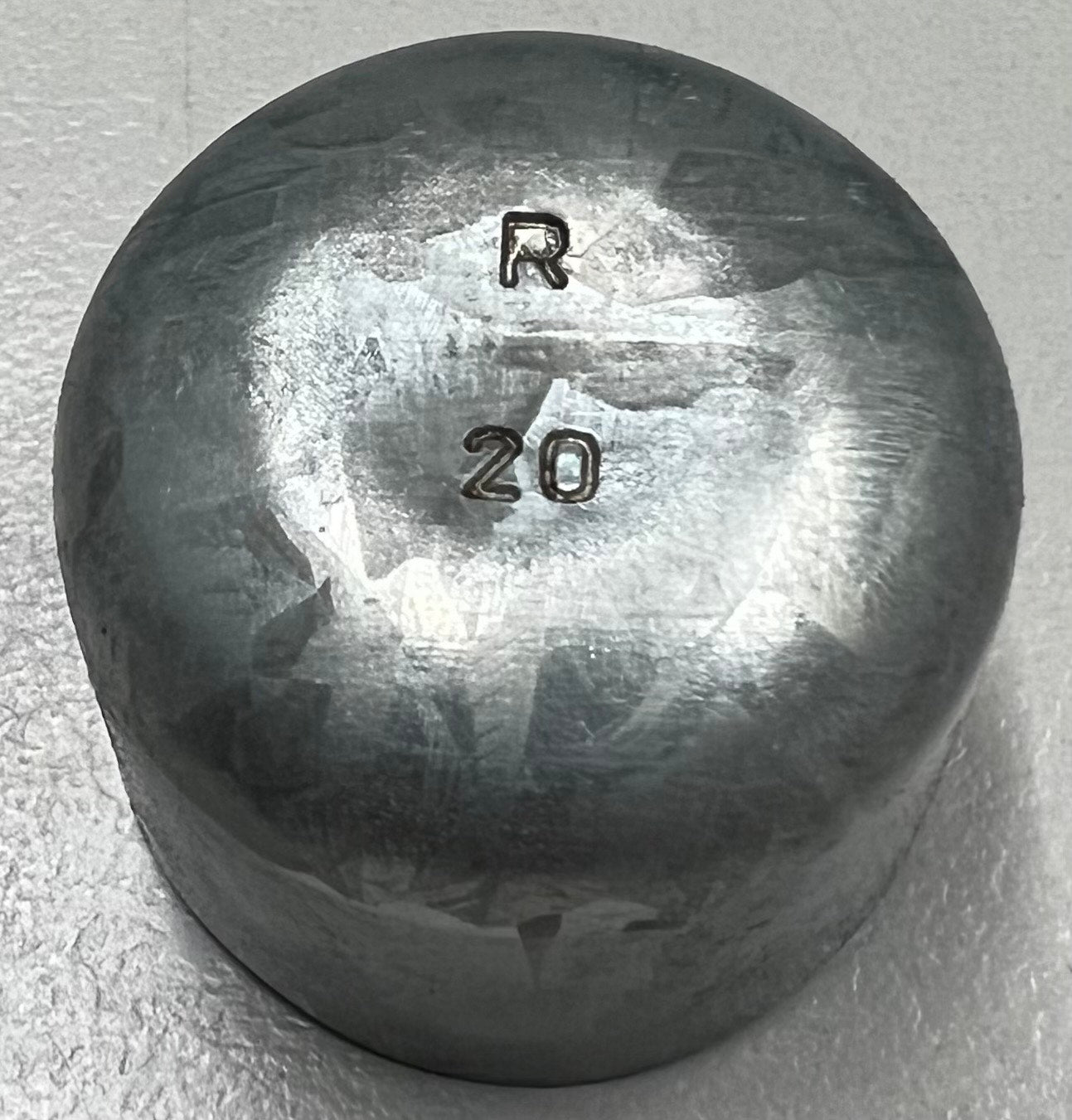 Round Galvanised Cap
