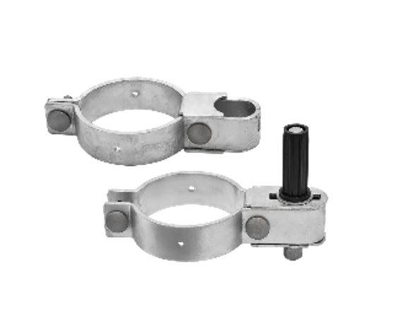 100nb Bolt-on Adjustable Round Post Hinge Set FG6100