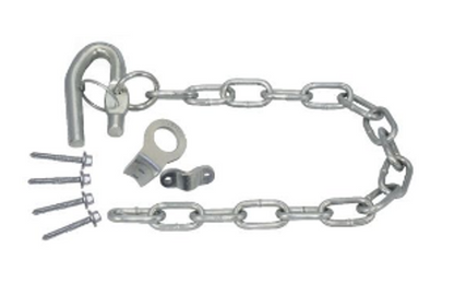 Screw-on Hook Latch 350mm Chain SCLK350