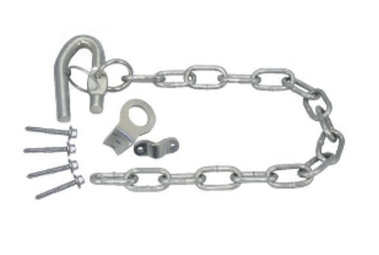 Screw-on Spring Hook Latch 500mm Chain SCLK500S